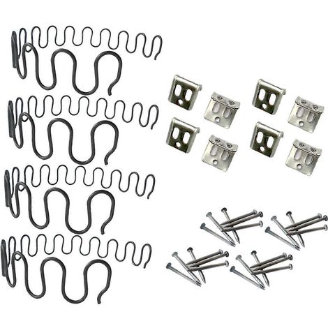 Kit de réparation de ressorts de canapé, kit de remplacement de ressorts de coussin de canapé, solution de réparation de support robuste, compatible avec les meubles, longueur de chaise 45 cm. (1/5)