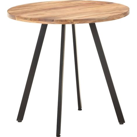 Maison Exclusive - Table de salle à manger 80 cm Bois d'acacia solide (1/5)
