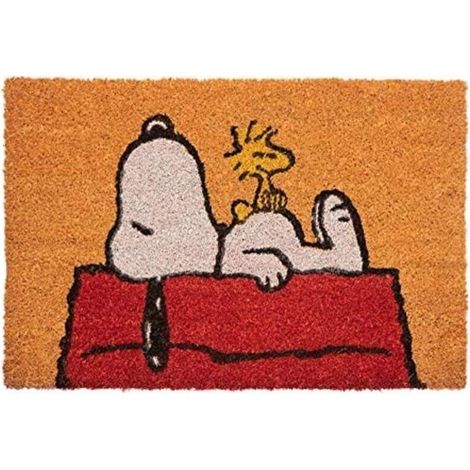 Paillasson Snoopy - Antidérapant et fibre de coco - 40 x 60 cm