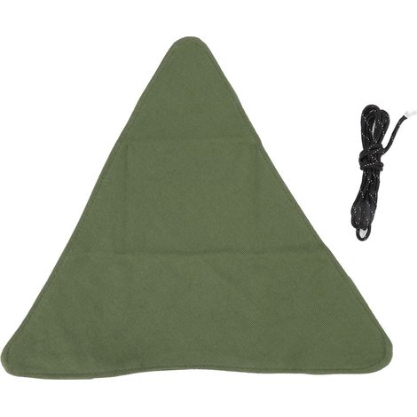 Tabouret Trépied Toile Portable Pliant Triangle Siège Anti-Rayures Toile Artisanale pour Camping Pêche Vert Militaire (1/5)