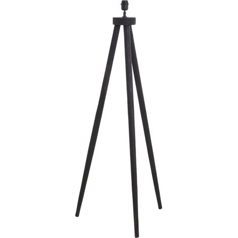 Light & Living - stehlampe - Ilias - schwarz - holz - einzelne