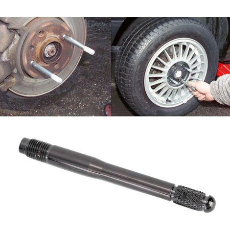 Goupille de positionnement pour pneu de voiture, compatible avec les kits de montage de roue M12 x 1,5. Outil de positionnement et accessoires de modification automobile. Noir. (1/5)