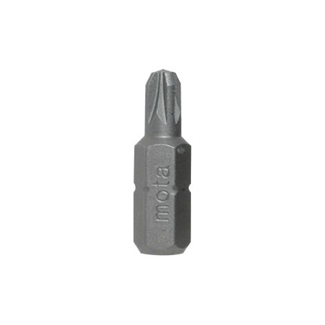 JUEGO 10 PUNTAS POZIDRIV PZ 1x25mm 1/4 ACERO BPZ125 MOTA (1/3)