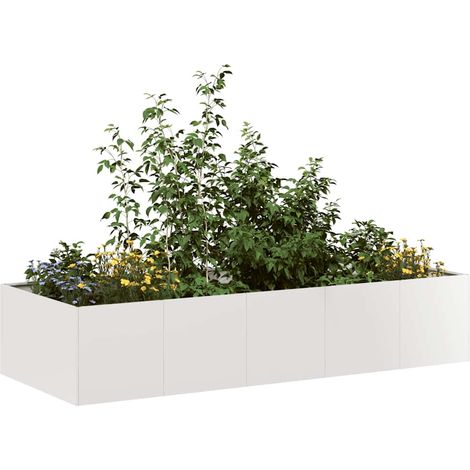 Pflanzkübel 200x80x40 cm Edelstahl