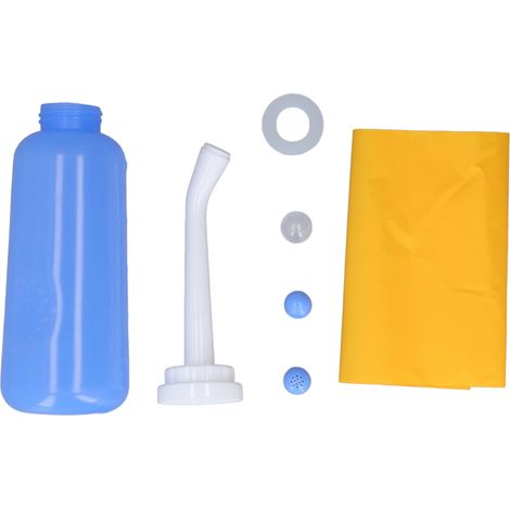 Bidon de voyage portable 500ml avec spray pour hygiène intime femmes et bébés, jet élastique et économique en eau (1/5)