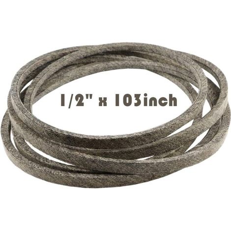 Antriebsriemen für Mähwerksmesser passend für John Deere GX20072 GY20570, Cub Cadet/MTD/Troy-Bilt 754-04219 954-04219 OCC-754-04219 1/2" x 103"