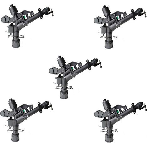 Canon d'irrigation réglable 1 1/2". Modèle pour longues portées, pack de 5 unités. Offre exclusive (1/5)