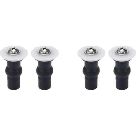 Toilettensitzzubehör, 4er-Pack Toilettensitzscharnierschrauben, FLITI Toilettensitzbefestigungen (1/4)