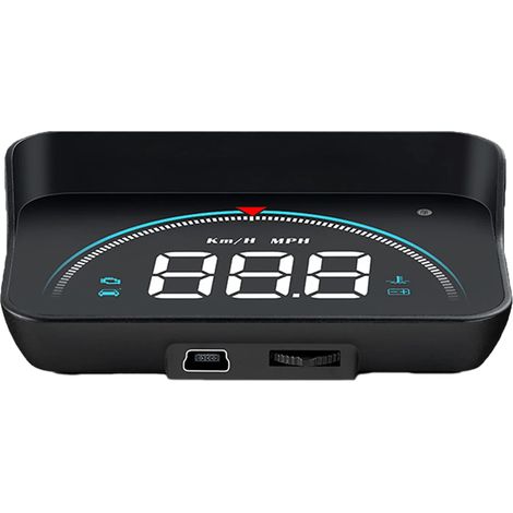 M8 HUD Affichage tête Haute Voiture ,Affichage De Voiture De Jauge ODB 3.5 Pouces Affichage Tête Haute OBD2 HUD Projecteur Affichage De Voiture Numérique Pour Voiture Multifonction Portable(noir) (1/5)