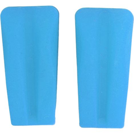 Set mit 2 leichten, leuchtend blauen Gummi-Vibrationsdämpfern für Bögen. Reduziert Geräusche und Vibrationen. Dämpfer für die Bogensehnenkerben. (1/5)