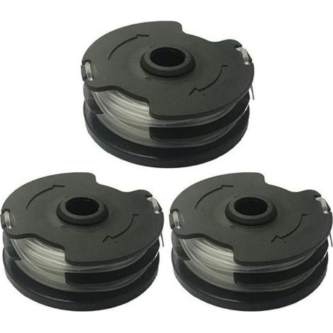 3 bobines de fil pour débroussailleuse, 2 x 5 m par bobine, diamètre 1,4 mm, compatible PRTA 20-Li C3 et autres modèles Parkside (1/5)