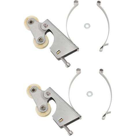 de 2 poulies de penderie coulissantes en acier inoxydable