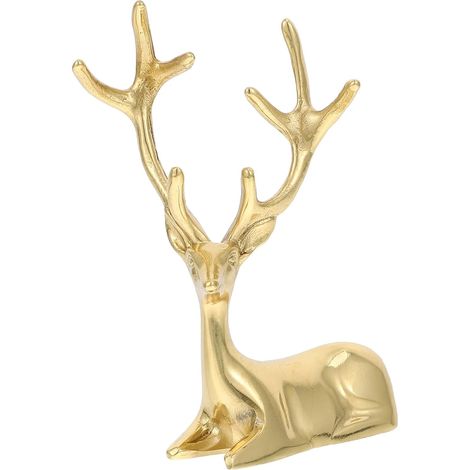 Ornement de Cerf Sika en Cuivre 1 Pièce, Figurine Décorative (1/5)