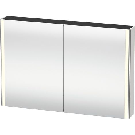 Armadio a specchio XSQUARE 1200x800x156mm, 27 W bianco opaco