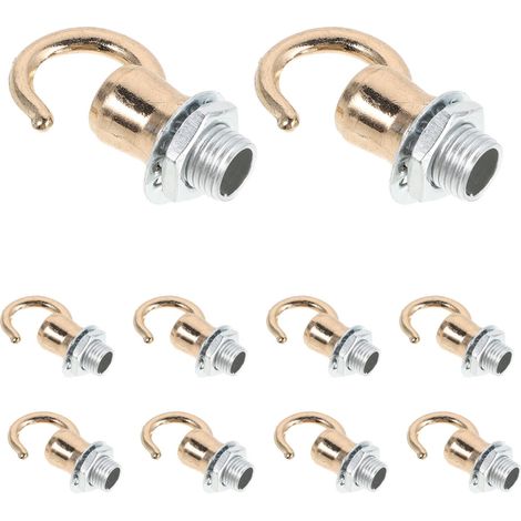 Embouts de Lampe Décoratifs en Laiton D ananas 3pcs avec Adaptateur M6 pour Abat jour Alliage de Zinc Installation Facile pour Décor