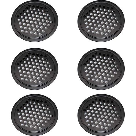 6 Pièces Grille de Ventilation en Acier Inoxydable Grille de Ventilation pour Garde-Robe - Grille de Ventilation de 60mm Grille de Ventilation Ronde pour Cuisine-Fei Yu (1/5)