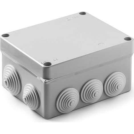 IP55-wasserdichtes Gehäuse – 1 Stück – Grauer Thermoplast – Schutz vor Wasser und Staub – Für den Außenbereich und industrielle Anwendungen – 160 x 135 x 83 mm (1/3)