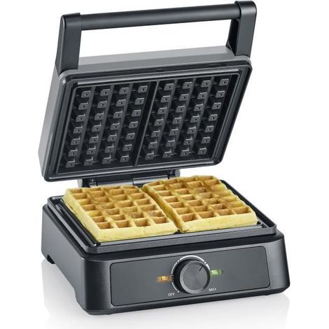 Severin WA 2125 Waffeleisen Kontrollleuchte negro, antracita (1/5)