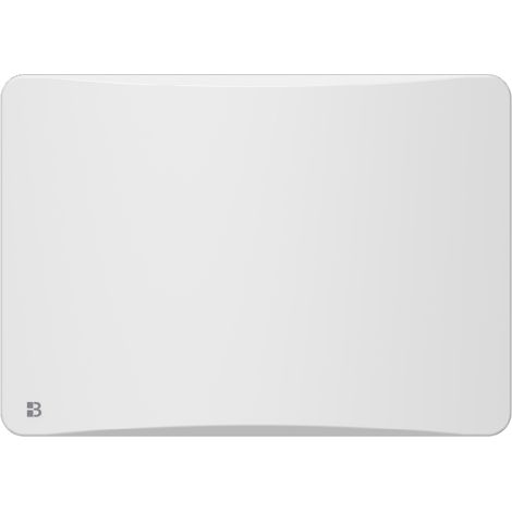 Radiateur électrique fixe à inertie sèche fonte + film avec thermostat interchangeable 1000W Bestherm ALMEA horizontal blanc