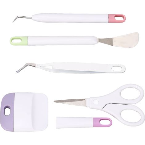 Kit de 5 outils de désherbage pour vinyle : pince à désherber, grattoir, spatule, ciseaux. (1/5)