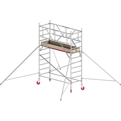 Altrex Fahrgerüst RS Tower 41 PLUS Aluminium ohne Safe-Quick® mit Holz-Plattform 4,20m AH breit 0,90x2,45m