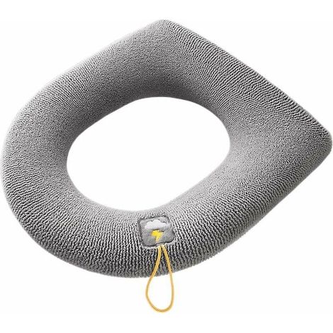 housse De Coussin De Sige De Toilette (gris) Coussin De Sige De Toilette Tlescopique Chauffe Toilettes Lavables Compatible Avec Tous Les Siges De
