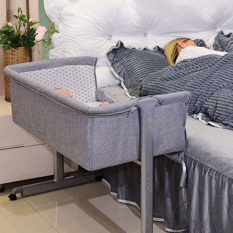 Lit cododo bébé avec moustiquaire – Berceau à roulettes en aluminium et coton – Dimensions 96x57x77cm – Poids 9,3kg – Wyctin