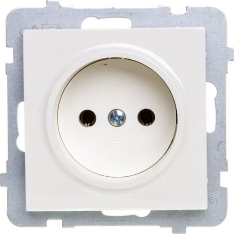 AS Einzelsteckdose b/u ecru GP-1G/m/27
