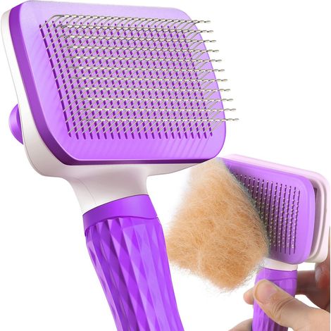 Slicker Cat Grooming Brush, Dog Hair, Daily Use for Cleaning Dead Hair and Dirt, Ideal for Dogs and Cats, Grooming Pets (1/5)