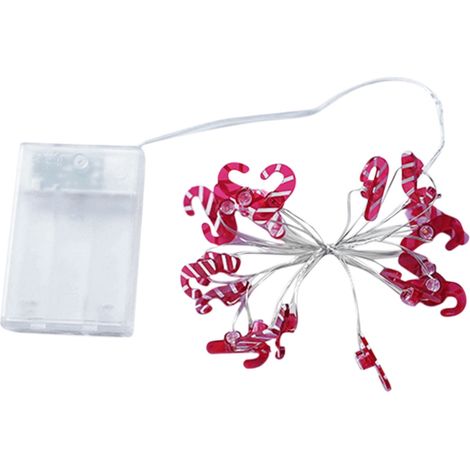 Guirlande Lumineuse De Noël - 20 Led - Longueur Totale 200 Cm - Mode Clignotant Et Fixe - Alimentation Par 3 Piles AA - Pour Intérieur Et Extérieur (1/4)