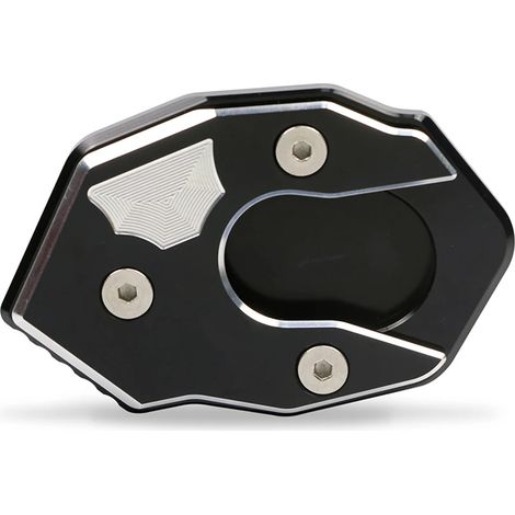(Noir) Compatible avec Kawasaki Z900RS Z900 RS (tous modèles) - Extension de béquille latérale CNC - Pièce maxpower (1/3)