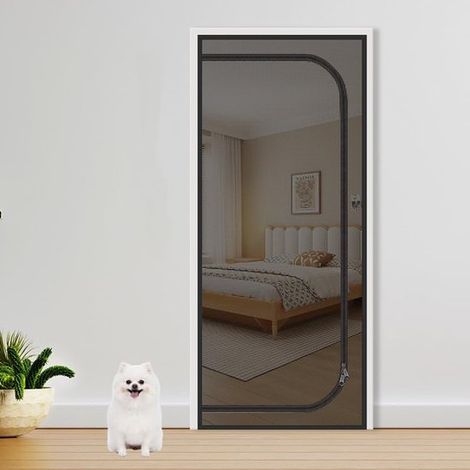 Katzenklappe Verstärkte Katzenklappe 100 x 210 cm Mückenabweisend, für kleine Hunde und Haustiere Mit Reißverschluss Verhindert das Eindringen vo (1/5)