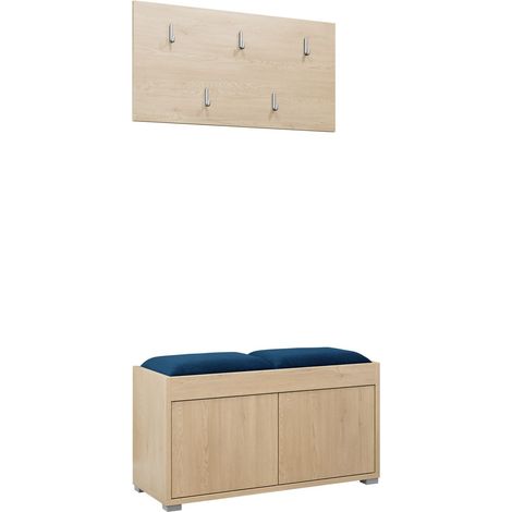 Conjunto para recibidor Comfivo Tutela, Manila 26, 0x0x0cm, Aglomerado laminado, Tapiz, Montada en la pared, Colocada