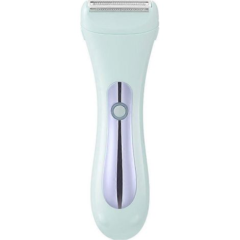 2-in-1 elektrischer Bikinitrimmer für Damen, elektrischer Rasierer zur Haarentfernung an Bikinizone, Gesicht und Beinen, geeignet für trockene und nasse Haut, blau (1/5)