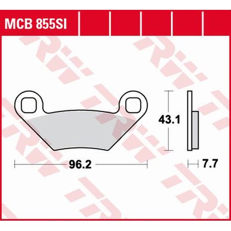 TRW ZF Bremsbeläge KH475 Sinter Offroad Polaris Sportsman 500 (ab 2008), Sportsman 850 (ab 2015), Forest/Scrambler 1000 (ab 2015), Vorder-/Hinterrad