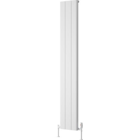 Reina Resia Vertical Aluminium Radiator 1800mm H x 280mm W - White (1/5)