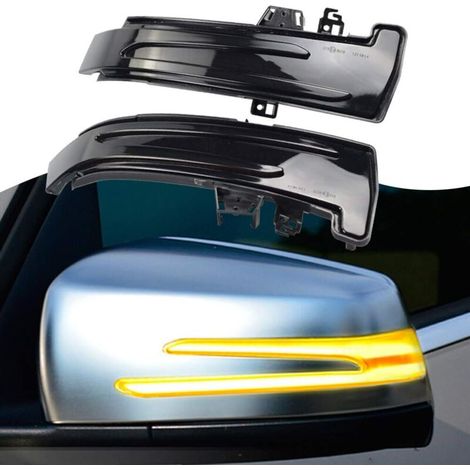 Clignotant gauche et droite à LED pour Mercedes-Benz W176 W246 W212 W204 CLA C117 GLA GLK W221 CLS W218 (1/5)