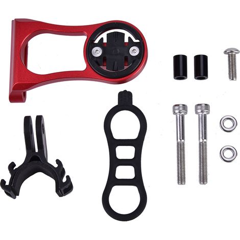 Compteur vélo support extension en alliage d'aluminium pour Garmin (Rouge) (1/5)