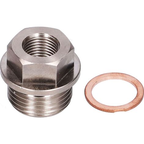 M18x1,5 auf 1/8NPT Gewinde-Abgastemperatursensor-Adapter mit Dichtung (1/4)