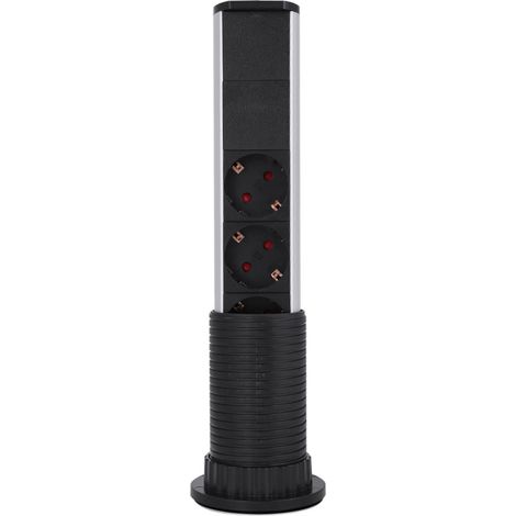Prise murale standard UE pour bureau ou comptoir, à tirette rétractable, 220 V (1/5)