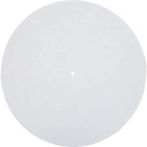 Tapis de Platine Anti-Vibration 12" pour Tourne-Disques Vinyle - Blanc (1/5)