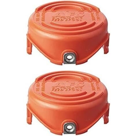 Lot de 2 capuchons de bobine de rechange 90583594 pour tondeuses Black & Decker SF-080-BKP (1/5)