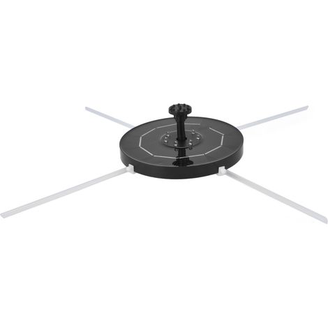Pompe solaire pour fontaine avec éclairage LED, protection contre la surchauffe, pompe à eau solaire pour bassin, abreuvoir à oiseaux et jardin, buse de pulvérisation noire 3,5 W (1/5)