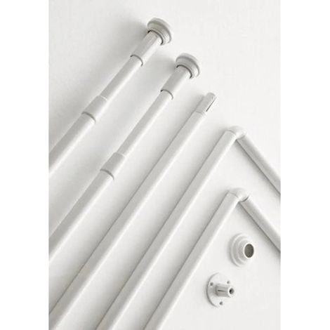 Gedy - Bastone Doccia Estensibile 110/200 Cm Bianco