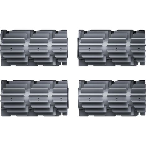 2 chenilles adaptables pour Zodiac MX6 MX8 MX9. pneus de Robot Nettoyeur Piscine Baracuda R0526100