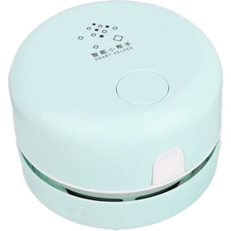 1 Farbe: Grün Material: ABS Mini-Tischstaubsauger, kleiner tragbarer elektrischer Staubsauger für Schmutz.