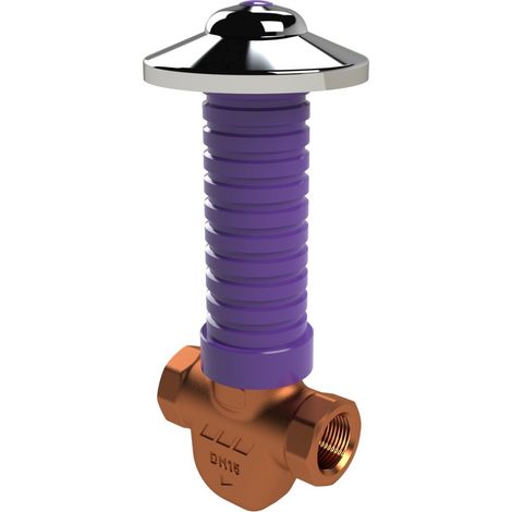 Kemper UP-ETA-THERM Valvola di regolazione automatica per ricircolo da incasso, da 62 °C a 64 °C, FI, figura 540 62, DN 15, 5406201500