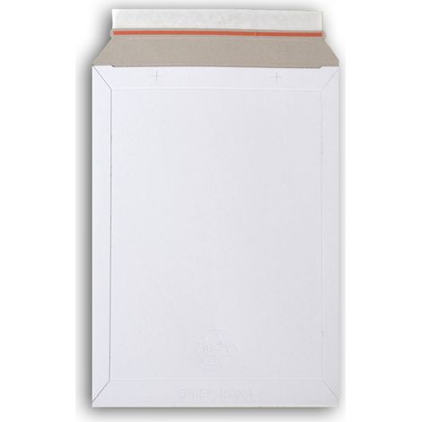 Lot de 5 enveloppes carton B-Box 4 BLANC format 250x353 mm