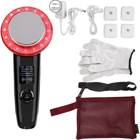 Appareil minceur 6-en-1 LED photothérapie ultrason EMS anti-cellulite masseur corps amincissant, prise AU 100-240V (1/5)