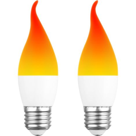 Lot de 2 Ampoule LED d'ambiance, 2W E27 Ampoule vacillante (1/5)